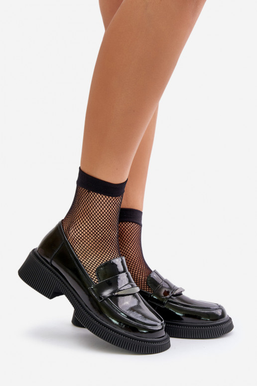 Gelakte mocassins Mocassins Dames met ornamenten D&A LZ42-031 zInart