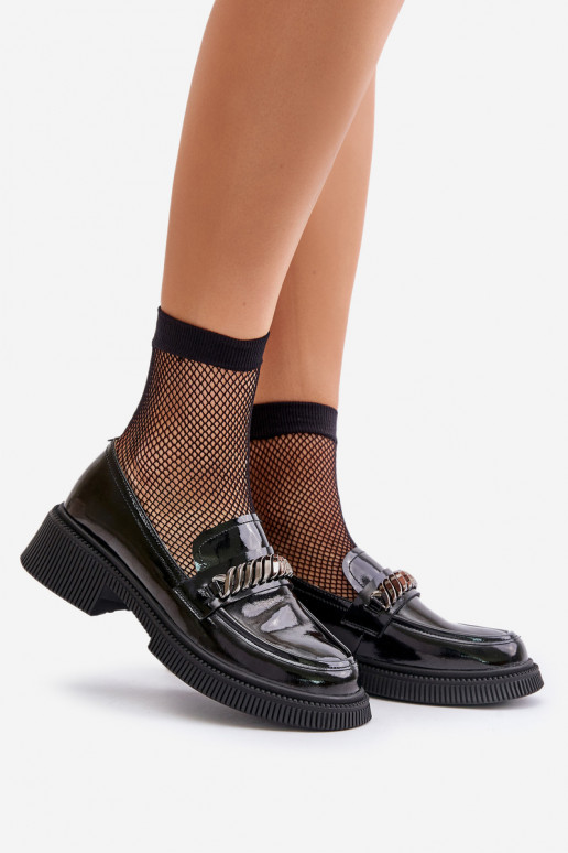 Dames Gelakte mocassins Mocassins met ornamenten D&A LZ42-030 zInart Dames Gelakte mocassins Mocassins met ornamenten D&A LZ42-030 zInart