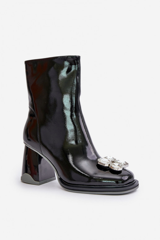 met lakeffect Dameslaarzen met ornamenten D&A MR880-019 zInart met lakeffect Dameslaarzen met ornamenten D&A MR880-019 zInart