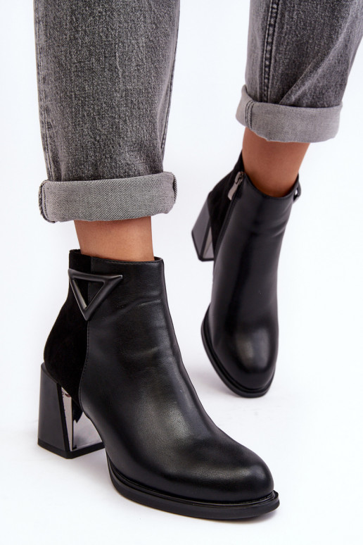 mit Lackeffekt Stiefel mit Absätzen sich Zuarm laufen MR880-093 schZuarze Farbe