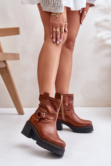 Bottes pour femmes Au Château LeÀski 3435 marron 2