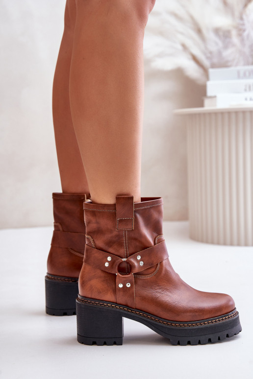 Dameslaarzen Opar het kasteel LeInski 3435 bruine kleur