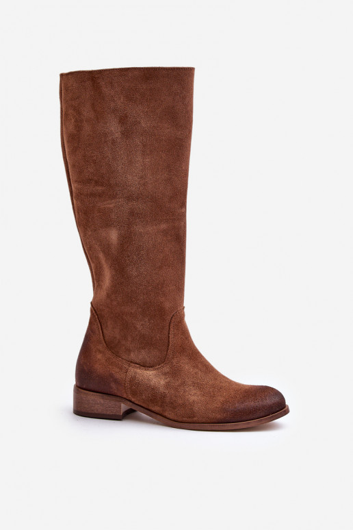 en daim bottes pour femmes Mi-mollet Au Château LeÀski 3616 marron en daim bottes pour femmes Mi-mollet Au Château LeÀski 3616 marron