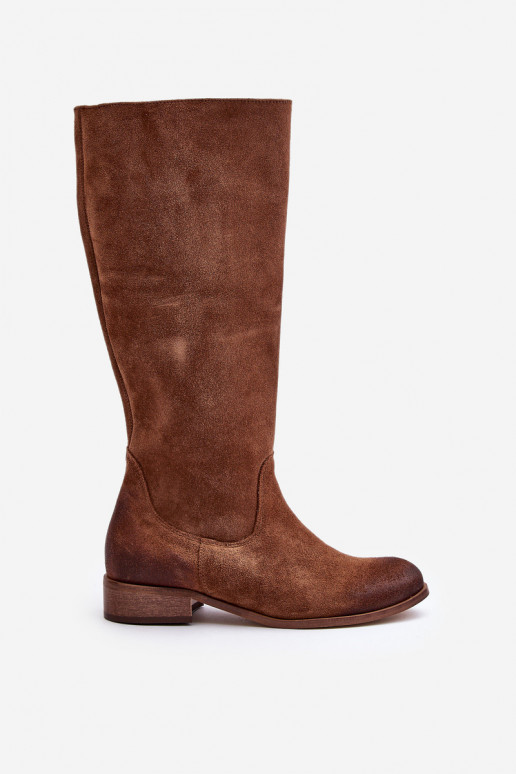 en daim bottes pour femmes Mi-mollet Au Château LeÀski 3616 marron en daim bottes pour femmes Mi-mollet Au Château LeÀski 3616 marron