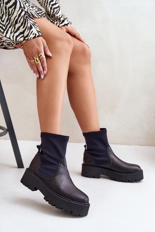 Zazoo 2947 Un modèle convaincant Bottes pour femmes Fabriqué en cuir naturel couleur noire Zazoo 2947 Un modèle convaincant Bottes pour femmes Fabriqué en cuir naturel couleur noire