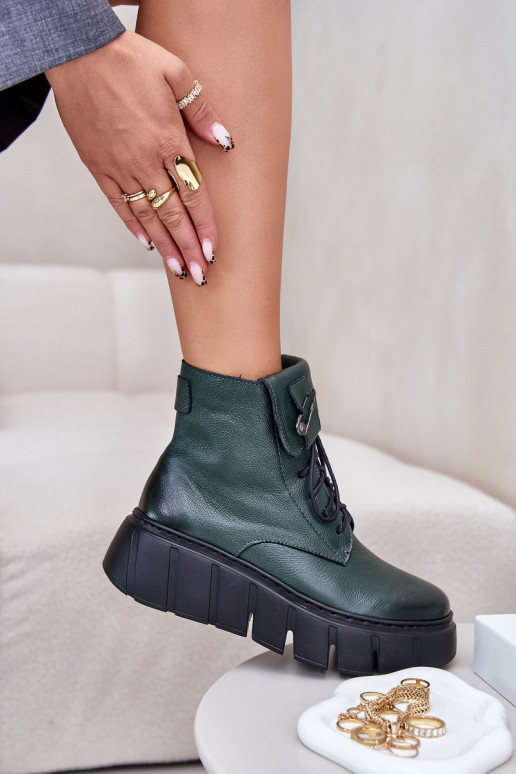 Zazoo 60511 Haut Damenstiefel mit einer Plattform sich Zuarm laufen Khaki-Farbe-Farbe