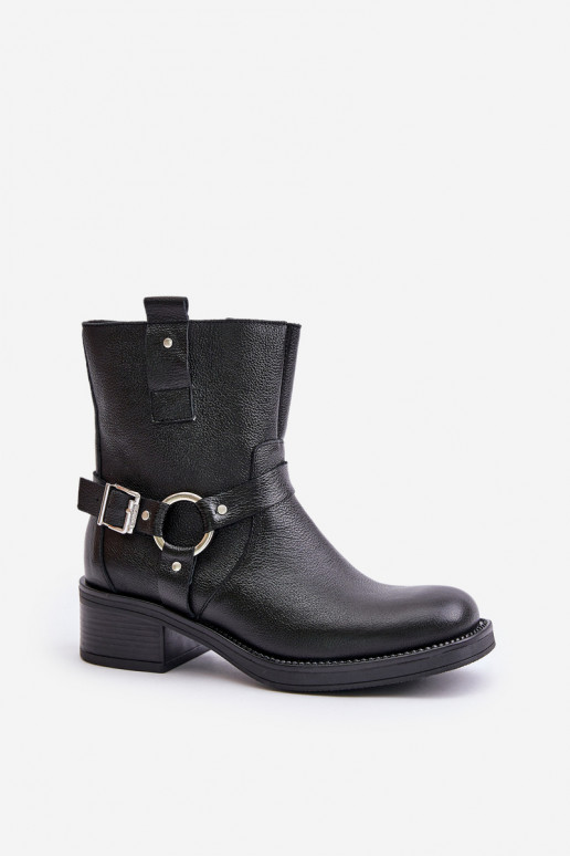 Zazoo 60480 Peau Bottes Sur un talon bas réchauffer couleur noire Zazoo 60480 Peau Bottes Sur un talon bas réchauffer couleur noire