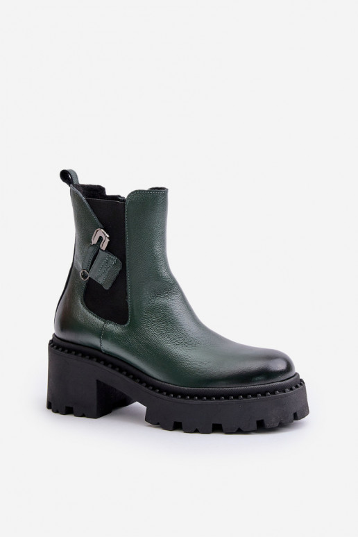 Zazoo 60490 Peau réchauffer Bottes avec des ornements couleur kaki Zazoo 60490 Peau réchauffer Bottes avec des ornements couleur kaki