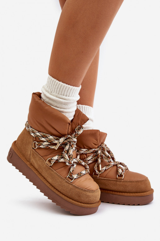 en daim Bottes de neige FémininGrubym Laçagem D.Franklin DFSH375003 marron en daim Bottes de neige FémininGrubym Laçagem D.Franklin DFSH375003 marron