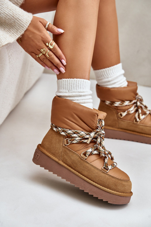 en daim Bottes de neige FémininGrubym Laçagem D.Franklin DFSH375003 marron en daim Bottes de neige FémininGrubym Laçagem D.Franklin DFSH375003 marron