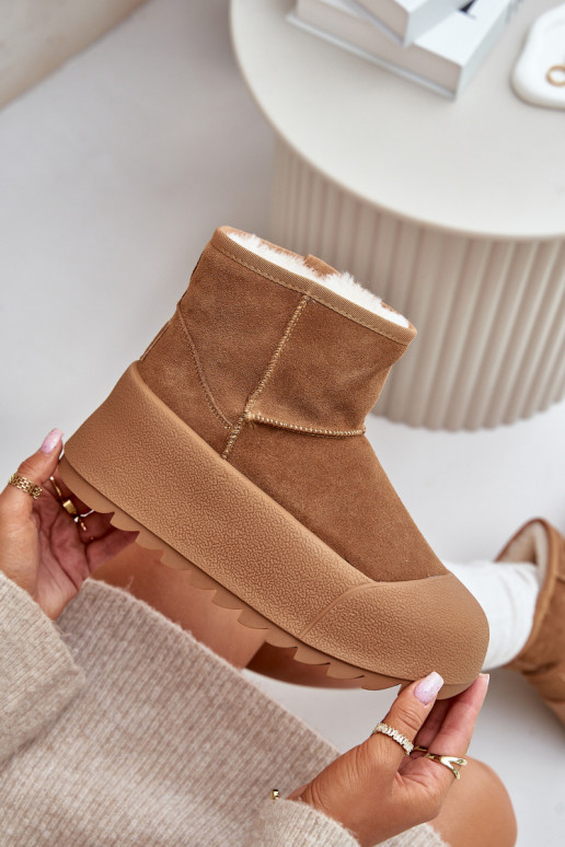 réchauffer en daim Bottes de neige avec une plateforme Big Star OO274A212 marron réchauffer en daim Bottes de neige avec une plateforme Big Star OO274A212 marron