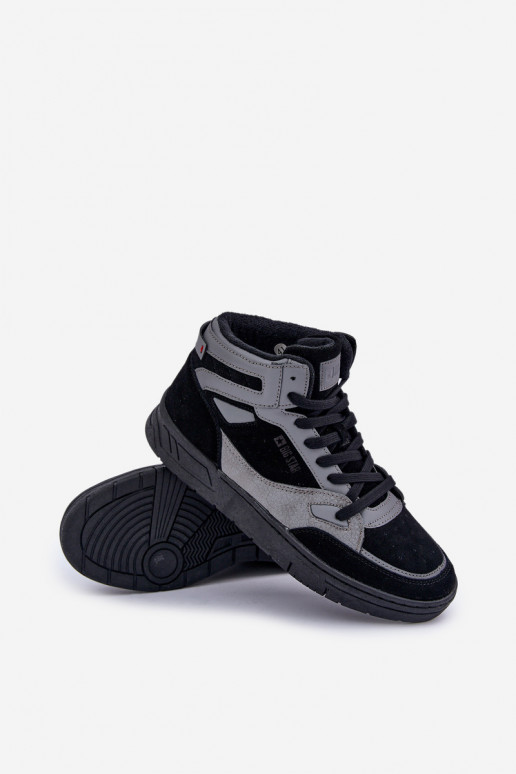 van suède Sneakers model schoenen Het heeftnnen Big Star OO174303 Hi-Poly System ZInart en-grijs van suède Sneakers model schoenen Het heeftnnen Big Star OO174303 Hi-Poly System ZInart en-grijs