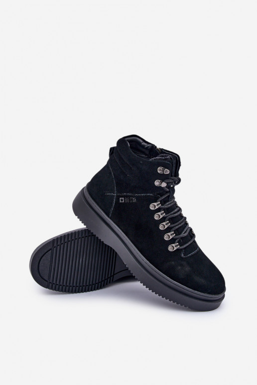 en daim chaussures Mâle réchauffer Big Star OO174187 couleur noire en daim chaussures Mâle réchauffer Big Star OO174187 couleur noire