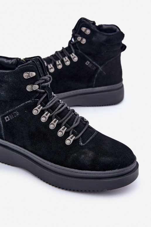 en daim chaussures Mâle réchauffer Big Star OO174187 couleur noire en daim chaussures Mâle réchauffer Big Star OO174187 couleur noire