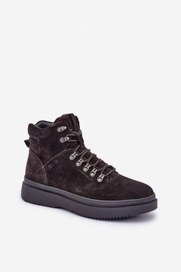 en daim chaussures Mâle réchauffer Big Star OO174189 marron