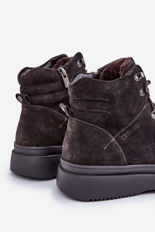 aus INildleder Schuhe Männlich sich Zuarm laufen Big Star OO174189 braune Farbe aus INildleder Schuhe Männlich sich Zuarm laufen Big Star OO174189 braune Farbe