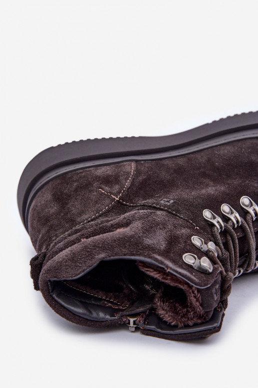 en daim chaussures Mâle réchauffer Big Star OO174189 marron en daim chaussures Mâle réchauffer Big Star OO174189 marron