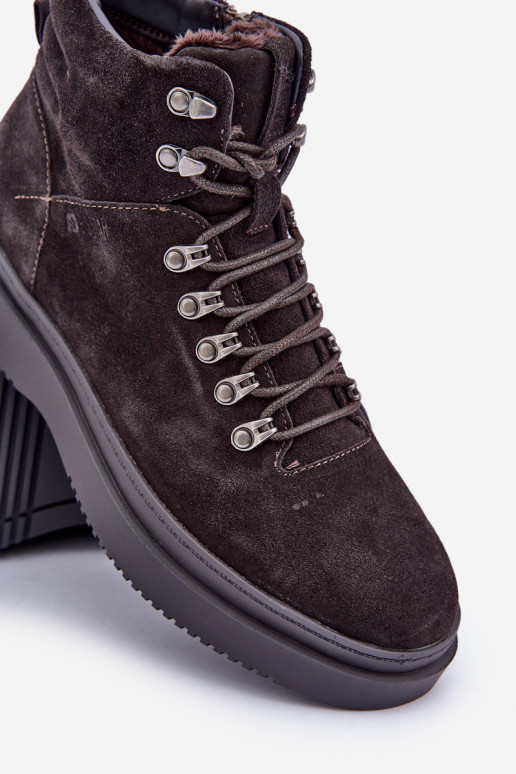 en daim chaussures Mâle réchauffer Big Star OO174189 marron en daim chaussures Mâle réchauffer Big Star OO174189 marron