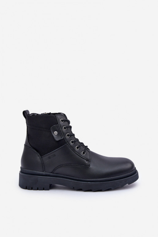 Peau réchauffer chaussures Bottes Mâle Big Star OO174166 couleur noire Peau réchauffer chaussures Bottes Mâle Big Star OO174166 couleur noire