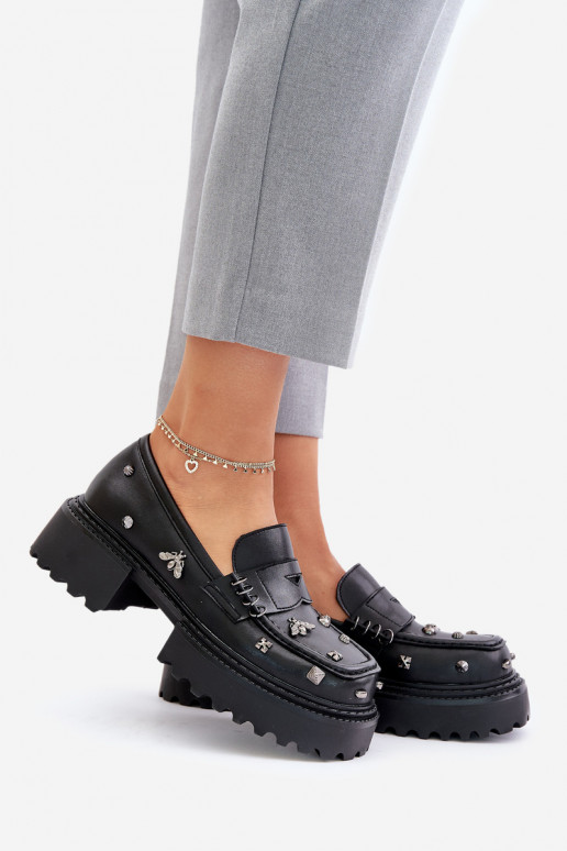 Leer schoenen Dames met mooie details D&A MR880-102 zInart Leer schoenen Dames met mooie details D&A MR880-102 zInart