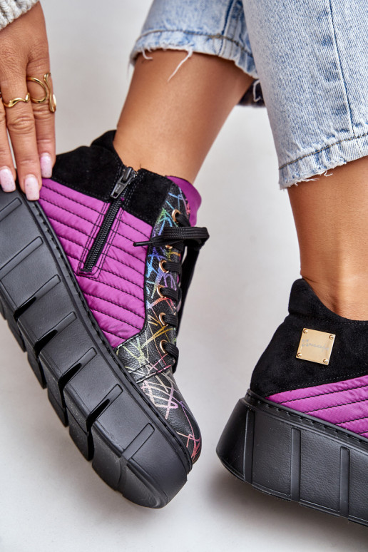 Haut Sneakers Stilvollllschuhe mit einer Plattform Es mussciejka 06767-15 pinke Farbe Haut Sneakers Stilvollllschuhe mit einer Plattform Es mussciejka 06767-15 pinke Farbe