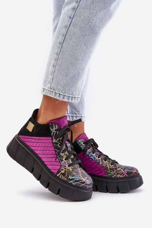 Haut Sneakers Stilvollllschuhe mit einer Plattform Es mussciejka 06767-15 pinke Farbe Haut Sneakers Stilvollllschuhe mit einer Plattform Es mussciejka 06767-15 pinke Farbe