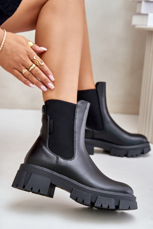 sich Zuarm laufen Ein überzeugendes Stilvollll stylische Stiefel aus Öko-Leder Big Star MM274071 schZuarze Farbe