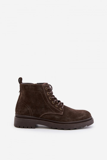 en daim réchauffer Bottes Mâle Au Château Big Star OO174229 marron 2