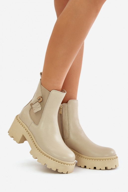 Zazoo 60490 Peau réchauffer Bottes avec des ornements couleur ivoire Zazoo 60490 Peau réchauffer Bottes avec des ornements couleur ivoire