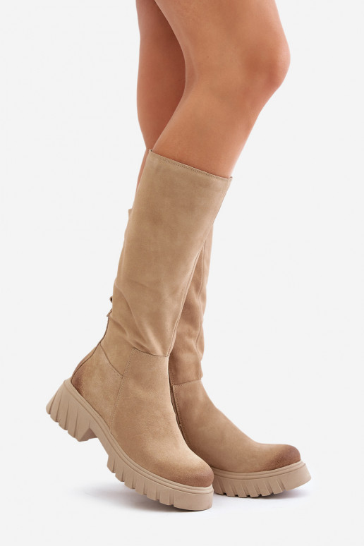 Zazoo 70145 aus INildleder Stiefel Gegen die Straße sich Zuarm laufen Beige Zazoo 70145 aus INildleder Stiefel Gegen die Straße sich Zuarm laufen Beige