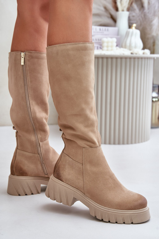 Zazoo 70145 aus INildleder Stiefel Gegen die Straße sich Zuarm laufen Beige Zazoo 70145 aus INildleder Stiefel Gegen die Straße sich Zuarm laufen Beige