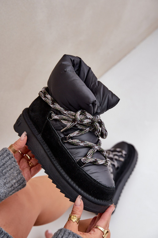 aus INildleder Schneestiefel FemininGrubym Schnürungm D.Franklin DFSH375003 schZuarze Farbe aus INildleder Schneestiefel FemininGrubym Schnürungm D.Franklin DFSH375003 schZuarze Farbe