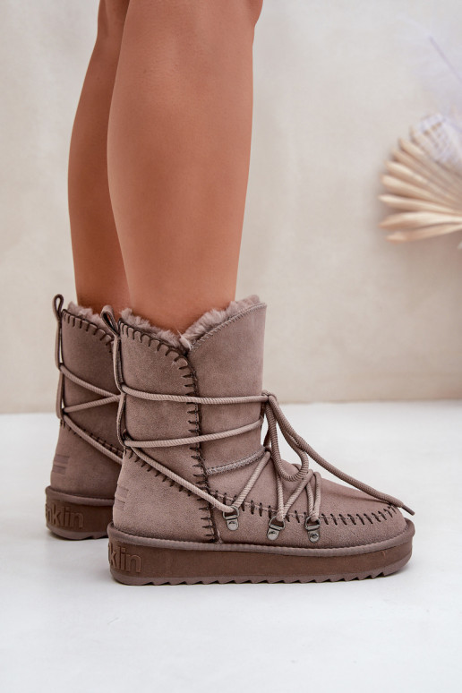 SneeuIn laarzen DamesOpturalnego van suèdeu D.Franklin DFSH375004 klei kleuren SneeuIn laarzen DamesOpturalnego van suèdeu D.Franklin DFSH375004 klei kleuren