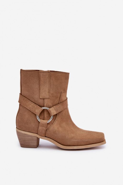 StiefelErmöglichtturalnego aus INildlederu mit Absätzen Zazoo 3444/2 Beige StiefelErmöglichtturalnego aus INildlederu mit Absätzen Zazoo 3444/2 Beige