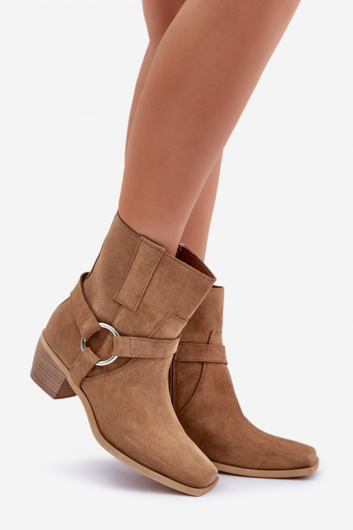 StiefelErmöglichtturalnego aus INildlederu mit Absätzen Zazoo 3444/2 Beige StiefelErmöglichtturalnego aus INildlederu mit Absätzen Zazoo 3444/2 Beige