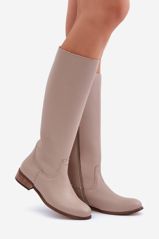 Peau bottes pour femmes Mi-mollet Au Château Zazoo 3616 couleur ivoire Peau bottes pour femmes Mi-mollet Au Château Zazoo 3616 couleur ivoire