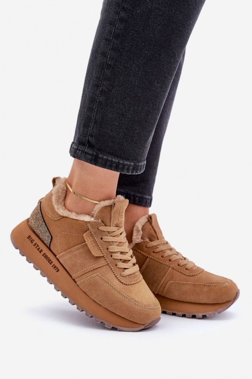 en daim Chaussures modèle baskets Féminin avec un manteau de fourrure I Błyszczącym Élément Big Star OO274578 Hi-Poly System mar en daim Chaussures modèle baskets Féminin avec un manteau de fourrure I Błyszczącym Élément Big Star OO274578 Hi-Poly System mar