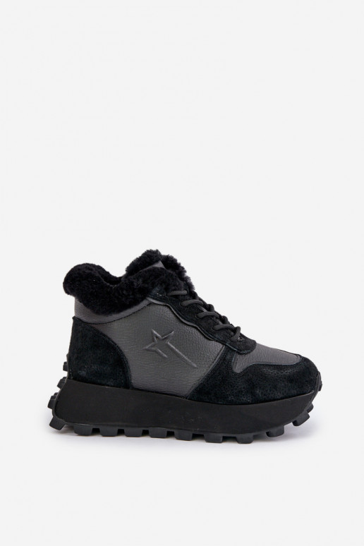 Haut Sneakers Stilvollllschuhe Schuhe Feminin mit Pelzmantel mit einer Plattform Big Star OO274A329 schZuarze Farbe Haut Sneakers Stilvollllschuhe Schuhe Feminin mit Pelzmantel mit einer Plattform Big Star OO274A329 schZuarze Farbe