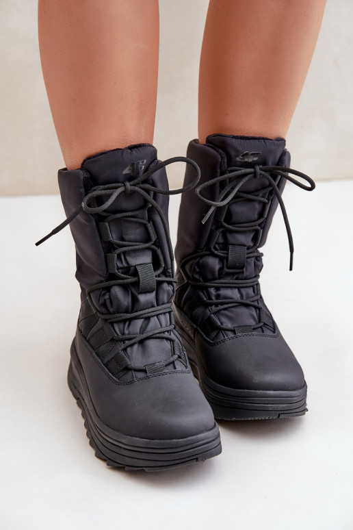 Feminin Schneestiefel INUAOciepliną Primaloft 4F 4FRAIN24FSBSF012 schZuarze Farbe