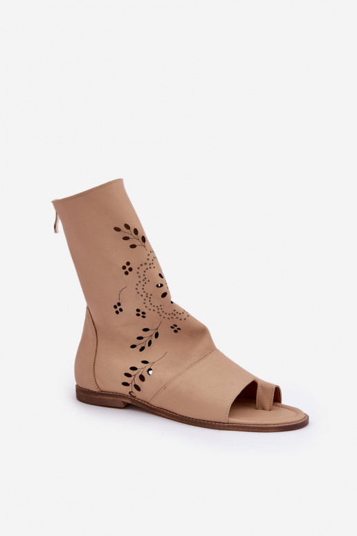 Zazoo 3437 Féminin Sandales pour femmes avec une botte Au Château beige Zazoo 3437 Féminin Sandales pour femmes avec une botte Au Château beige