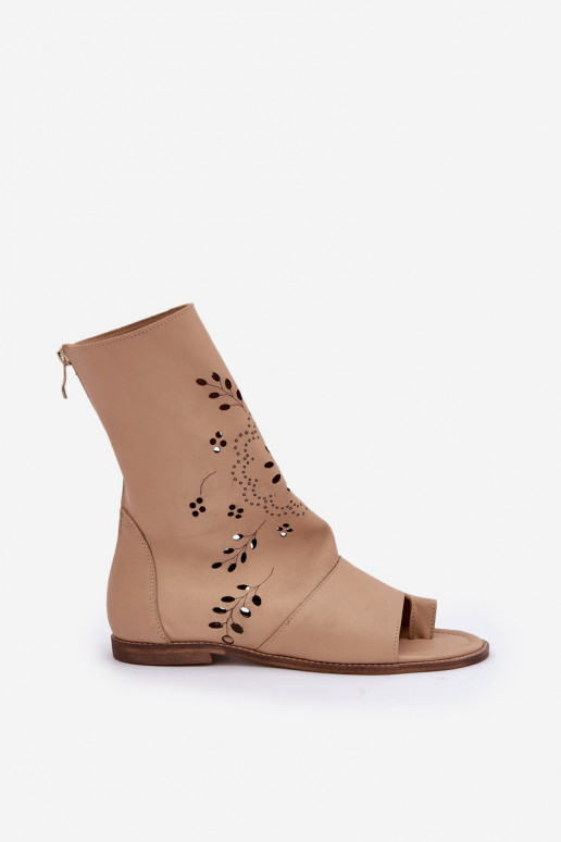 Zazoo 3437 Féminin Sandales pour femmes avec une botte Au Château beige Zazoo 3437 Féminin Sandales pour femmes avec une botte Au Château beige