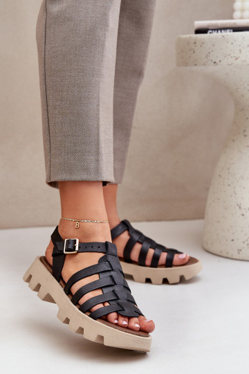 Damen Sandalen Zazoo 3695 in Schwarz 2