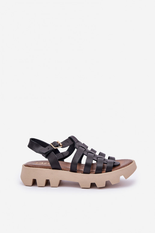 Sandales pour femmes Féminin Zazoo 3695 couleur noire