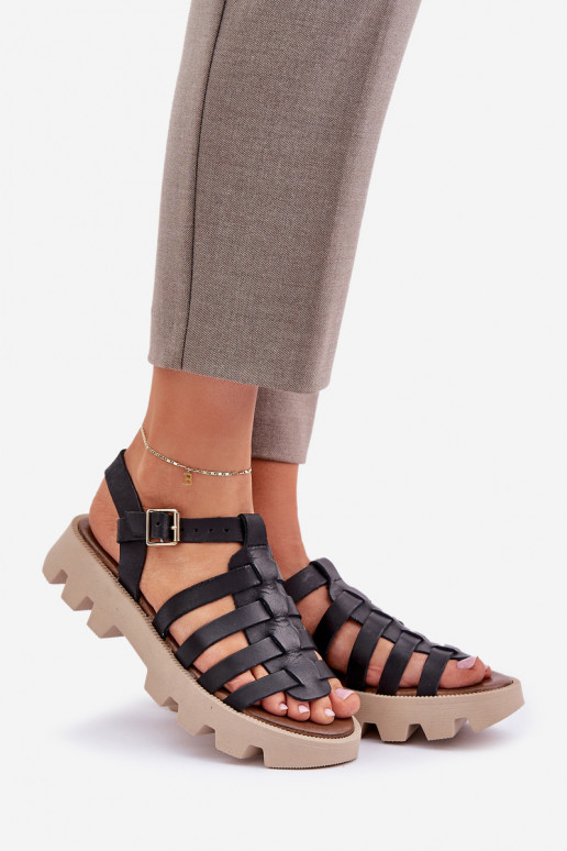 Sandales pour femmes Féminin Zazoo 3695 couleur noire