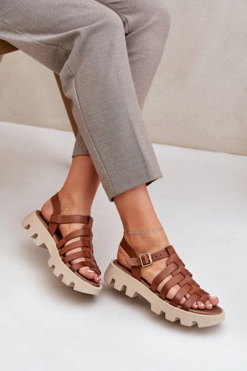 Sandales femme Zazoo 3695 couleur marron