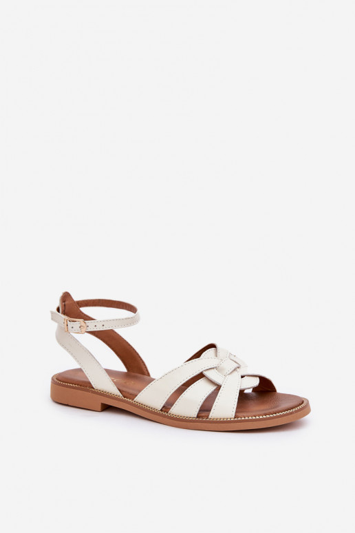 Sandales pour femmes Féminin avec des talons larges Zazoo 3688 couleur ivoire Sandales pour femmes Féminin avec des talons larges Zazoo 3688 couleur ivoire