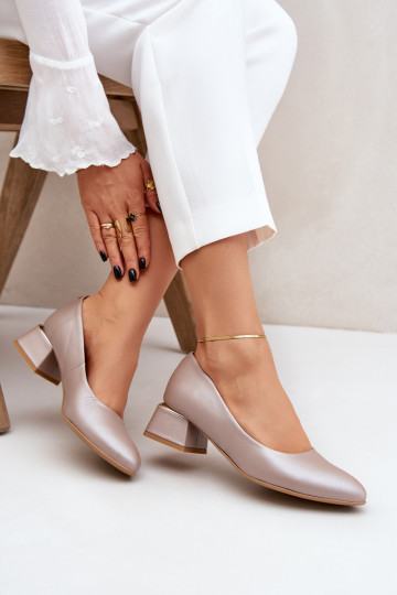 Peau Chaussures LeÀski 3118 beige