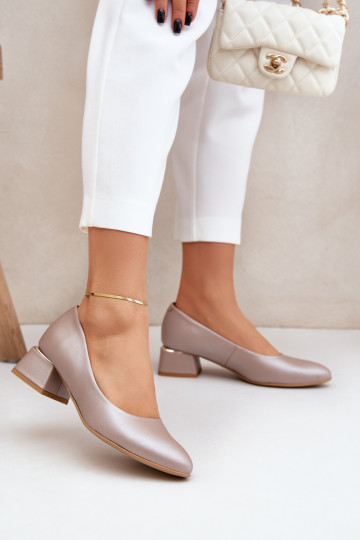 Leer Schoenen LeInski 3118 beige 2