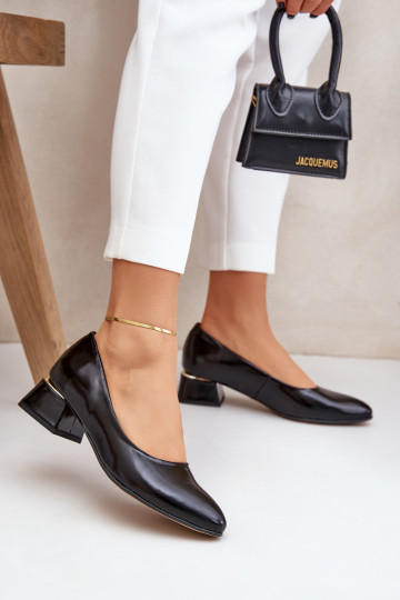 Chaussures en cuir LeĮskis 3118 couleur noire 2