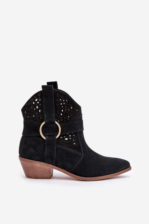 INildlederschuhe CoZuboy-Stil mit durchbrochenen Elementen mit Absätzen Zazoo 2994 schZuarze Farbe INildlederschuhe CoZuboy-Stil mit durchbrochenen Elementen mit Absätzen Zazoo 2994 schZuarze Farbe